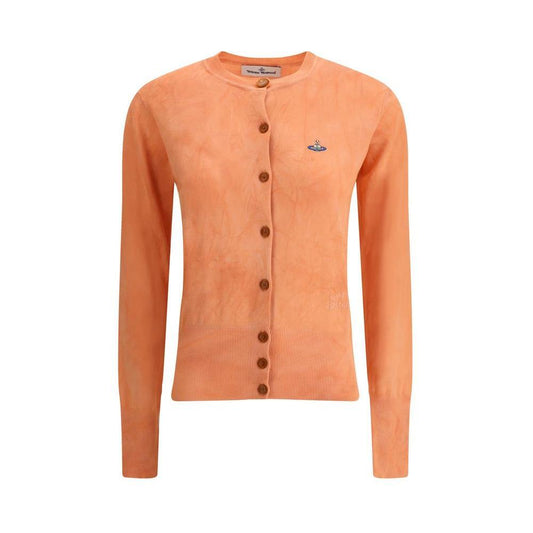 Vivienne Westwood Bea Cardigan 1728,72470364320,Clothing,M,New with tags,Orange,S,Sweaters - Women - Clothing,Vivienne Westwood,Women,Women - Clothing Vivienne Westwood VI-1803002PY003KH404-M