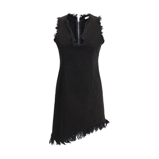 Ferragamo Fringed mini Dress 1728,72470364320,Black,Clothing,Dresses - Women - Clothing,Ferragamo,IT42 | L,New with tags,Women,Women - Clothing Ferragamo FE-782644002-IT42 | L