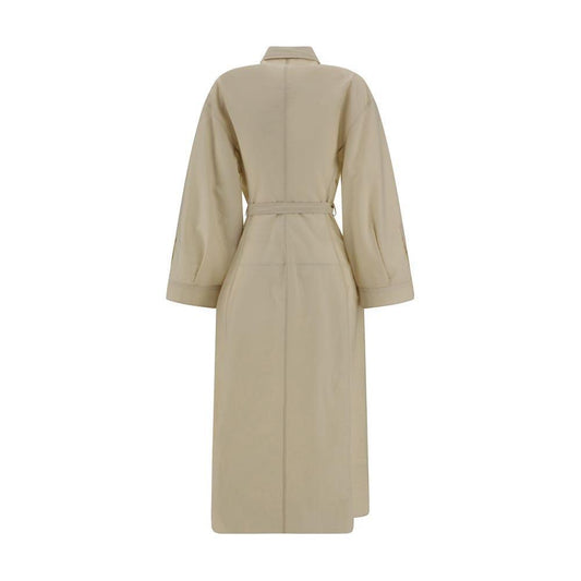 Brunello Cucinelli Cotton long Dress 1728,72470364320,Beige,Brunello Cucinelli,Clothing,Dresses - Women - Clothing,M,New with tags,S,Women,Women - Clothing Brunello Cucinelli BR-M0F79AHB46C2869-M