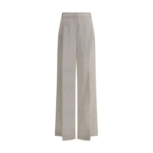 Brunello Cucinelli Linen Pants 1728,72470364320,Beige,Brunello Cucinelli,Clothing,Jeans & Pants - Women - Clothing,New with tags,W40,W42,W44,W50,W52,Women,Women - Clothing Brunello Cucinelli BR-MH547P8669C169-W50