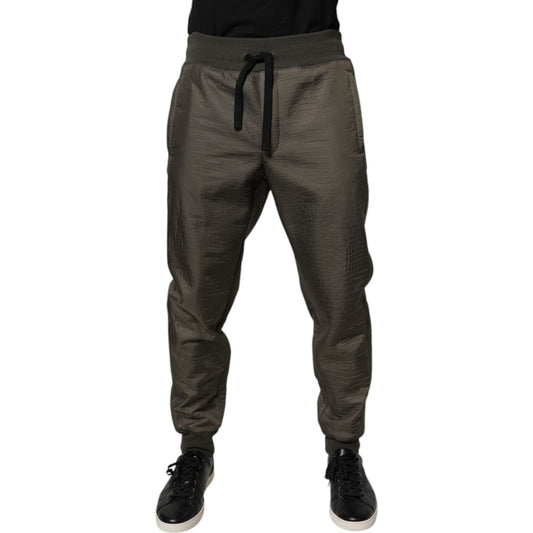 Dolce & Gabbana Brown Lambskin Leather Men Sweatpants Pants 1728,67345645728,Brown,Clothing,Dolce & Gabbana,IT50 | L,Jeans & Pants - Men - Clothing,Material: 100% Lamb Leather,Men,Men - Clothing,New with tags Dolce & Gabbana PAN76176-50