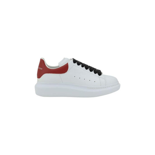 Alexander McQueen Leather Sneakers 1728,72470364320,Alexander McQueen,EU43.5/US10.5,EU44/US11,Men,Men - Shoes,New with tags,Shoes,Sneakers - Men - Shoes,White Alexander McQueen AL-553680WIAEO9094-EU44/US11