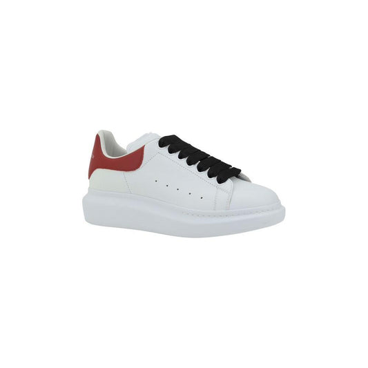 Alexander McQueen Leather Sneakers 1728,72470364320,Alexander McQueen,EU43.5/US10.5,EU44/US11,Men,Men - Shoes,New with tags,Shoes,Sneakers - Men - Shoes,White Alexander McQueen AL-553680WIAEO9094-EU44/US11