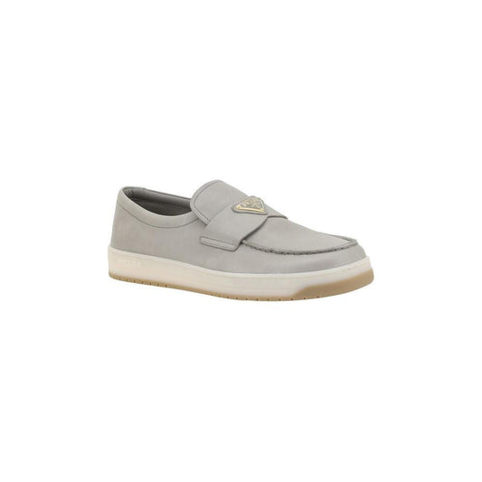 Prada Logoed Loafers 1728,72470364320,EU40/US7,Gray,Loafers - Men - Shoes,Men,Men - Shoes,New with tags,Prada,Shoes Prada PR-2DE147FG000EFXF0135-EU40/US7