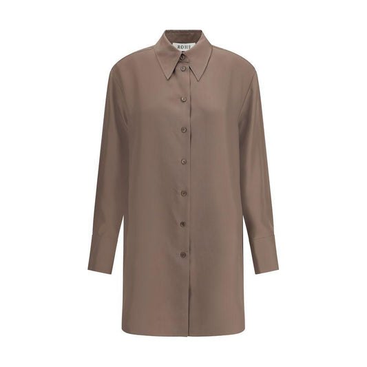 Rohe Long silk Shirt 1728,72470364320,Brown,Clothing,IT36 | XS,New with tags,Rohe,Shirts - Women - Clothing,Women,Women - Clothing Rohe RO-41519085243400-IT36 | XS