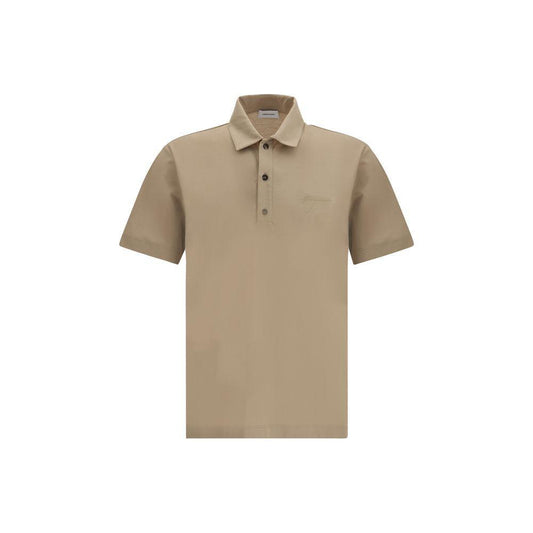 Ferragamo Logoed Polo Shirt 1728,72470364320,Beige,Clothing,Ferragamo,Men,Men - Clothing,New with tags,Polo Shirt - Men - Clothing,S Ferragamo FE-782780004-S