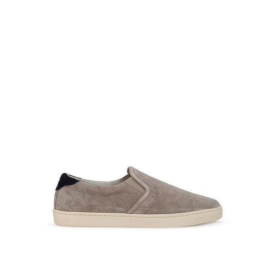 Brunello Cucinelli Gray Leather Sneaker 1728,44,67397976224,Brunello Cucinelli,Gray,Men,Men - Shoes,New with tags,Shoes,Sneakers - Men - Shoes Brunello Cucinelli BR-739766220011147-44