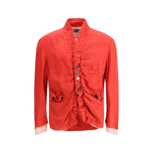 Undercover Linen Jacket 1728,2,3,72470364320,Clothing,Jackets - Men - Clothing,Men,Men - Clothing,New with tags,Red,Undercover Undercover UN-UC1E41033RED-3