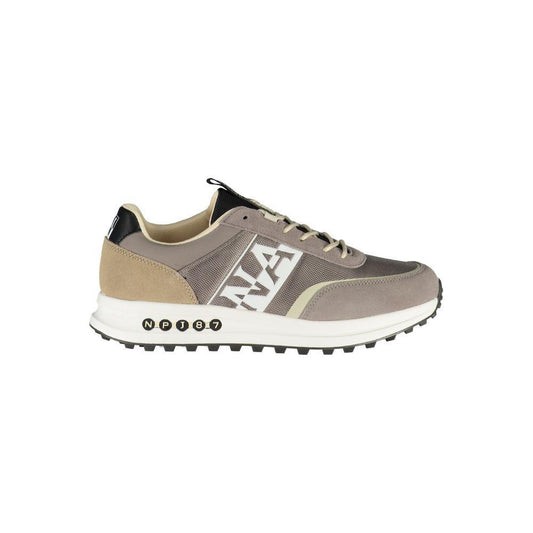 Napapijri Sleek Laced Sports Sneakers with Contrast Accents 1728,67403481248,EU40/US7,EU44/US11,Gray,Men,Men - Shoes,Napapijri,New with tags,Shoes,Sneakers - Men - Shoes Napapijri NA-23106-EU40/US7