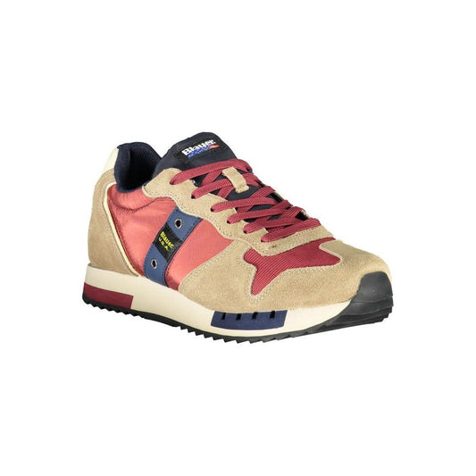 Blauer Beige Sports Sneakers with Contrast Accents 1728,67403481248,Beige,Blauer,EU41/US8,EU42/US9,Men,Men - Shoes,New with tags,Shoes,Sneakers - Men - Shoes Blauer BL-23168-EU41/US8