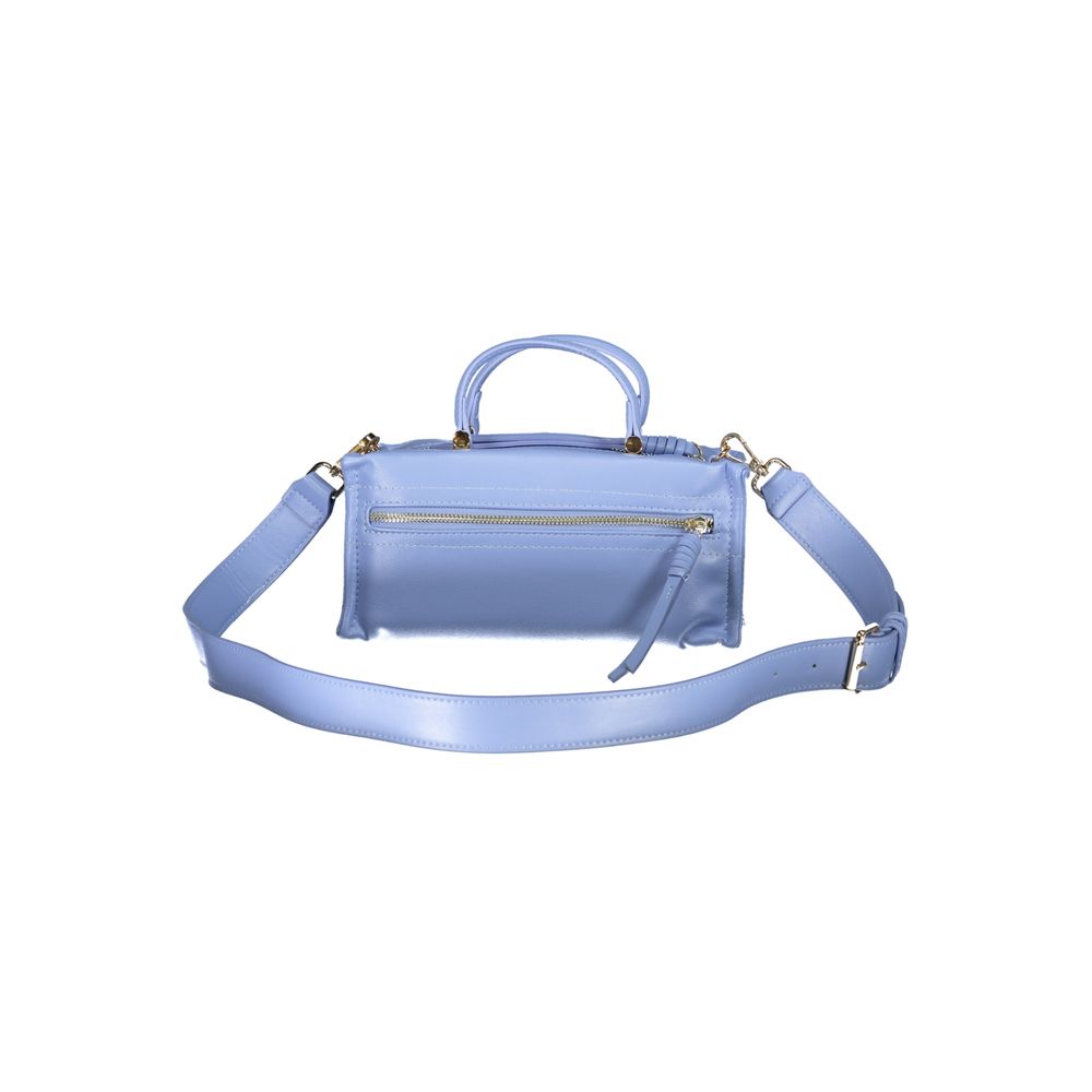 Front view with bag zipped and handles upright.