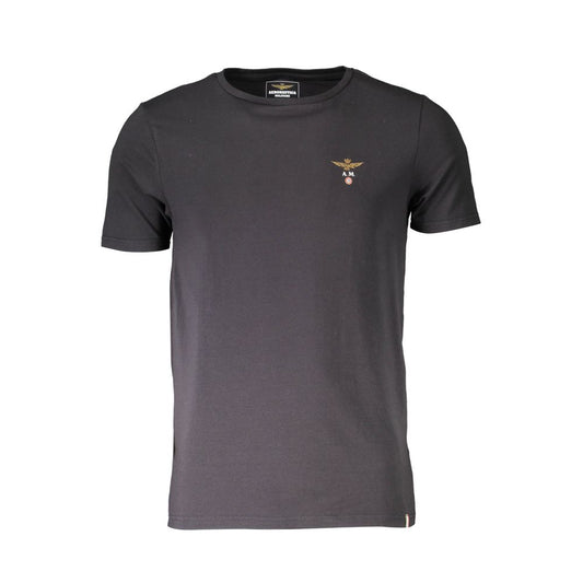 Aeronautica Militare Black Cotton Men Underwear T-Shirt