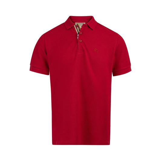 Burberry Red Cotton Collared Polo Shirt 1728,67466920096,Burberry,Clothing,IT46 | S,IT48 | M,IT50 | L,Men,Men - Clothing,New with tags,Polo Shirt - Men - Clothing,Red Burberry BU8003122RED