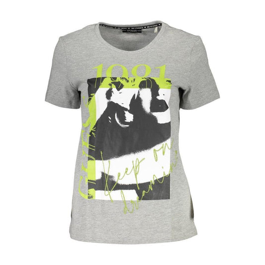 Guess Jeans Gray Cotton Unisex T-Shirt 1728,67403481248,Clothing,Gray,Guess Jeans,New with tags,Tops & T-Shirts - Women - Clothing,Women,Women - Clothing,XS Guess Jeans GU-949-XS