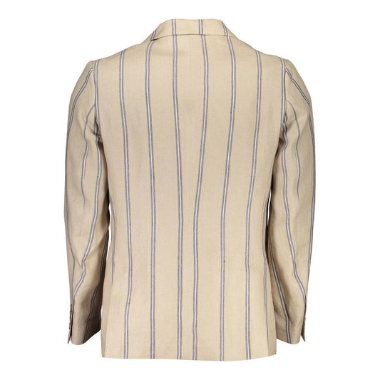 Gant Beige Linen Men Jacket 1728,67403481248,Beige,Clothing,Gant,IT48 | M,Jackets - Men - Clothing,Men,Men - Clothing,New with tags Gant GA-4636-IT48 | M