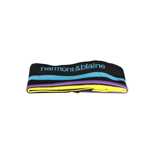 Harmont & Blaine Black Wool Men Scarf 1728,67403481248,Accessories,Black,Harmont & Blaine,Men,Men - Accessories,New with tags,Scarves - Men - Accessories Harmont & Blaine HA-14239