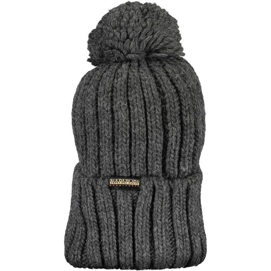 Napapijri Gray Acrylic Men Cap 1728,67403481248,Accessories,Gray,Hats & Caps - Men - Accessories,Men,Men - Accessories,Napapijri,New with tags Napapijri NA-15228