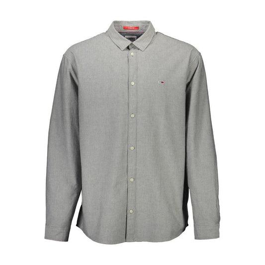 Tommy Hilfiger Gray Cotton Men Shirt 1728,67403481248,Clothing,Gray,L,Men,Men - Clothing,New with tags,S,Shirts - Men - Clothing,Tommy Hilfiger,XL Tommy Hilfiger TO-17429-S