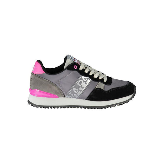 Napapijri Chic Gray Contrast Lace-Up Sneakers 1728,67403481248,EU36/US6,Gray,Napapijri,New with tags,Shoes,Sneakers - Women - Shoes,Women,Women - Shoes Napapijri NA-23088-EU36/US6