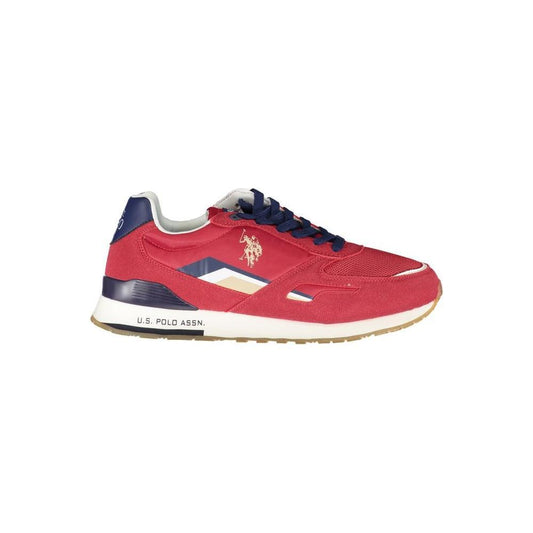 U.S. POLO ASSN. Sleek Pink Sneakers with Eye-Catching Contrast 1728,67403481248,EU45/US12,Men,Men - Shoes,New with tags,Red,Shoes,Sneakers - Men - Shoes,U.S. POLO ASSN. U.S. POLO ASSN. US-23449-EU45/US12