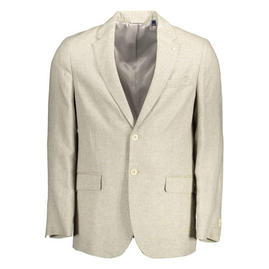 Gant Beige Linen Men Jacket 1728,67403481248,Beige,Clothing,Gant,IT48 | M,IT50 | L,IT52 | XL,IT54 | XXL,Jackets - Men - Clothing,Men,Men - Clothing,New with tags Gant GA-12649-IT48 | M