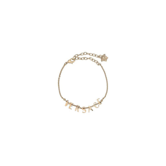 Versace Logoed Bracelet 1728,72470364320,Bracelets - Women - Jewelry,Gold,Jewelry,New with tags,One Size,Versace,Women,Women - Jewelry Versace VE-10199241A006203J000-ONE SIZE