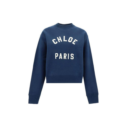 Chloé Sweatshirt 1728,72470364320,Blue,Chloé,Clothing,New with tags,S,Sweaters - Women - Clothing,Women,Women - Clothing Chloé CH-CH24AJH121924C6-S