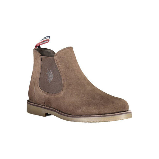 U.S. POLO ASSN. Brown Leather Men Boot 1728,67403481248,Boots - Men - Shoes,Brown,EU43/US10,EU44/US11,EU45/US12,EU46,Men,Men - Shoes,New with tags,Shoes,U.S. POLO ASSN. U.S. POLO ASSN. US-16705-EU45/US12