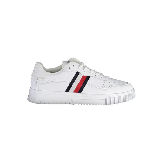Tommy Hilfiger White Leather Men Sneaker 1728,67403481248,EU42/US9,EU44/US11,EU45/US12,EU46,Men,Men - Shoes,New with tags,Shoes,Sneakers - Men - Shoes,Tommy Hilfiger,White Tommy Hilfiger TO-22807-EU44/US11