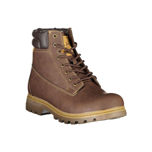 Carrera Elegant Brown Lace-Up Boots with Contrast Detail 1728,67403481248,Boots - Men - Shoes,Brown,Carrera,EU40/US7,EU41/US8,EU42/US9,EU43/US10,EU44/US11,EU45/US12,EU46,Men,Men - Shoes,New with tags,Shoes Carrera CA-25365-EU40/US7