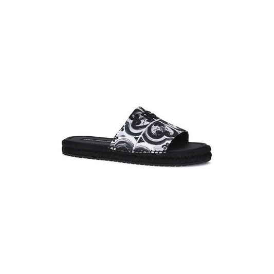 Dolce & Gabbana Cotton Sandals 1728,72470364320,Black,Dolce & Gabbana,EU39/US6,EU40/US7,Men,Men - Shoes,New with tags,Sandals - Men - Shoes,Shoes Dolce & Gabbana DO-A80544AJ235IU3TN-EU39/US6