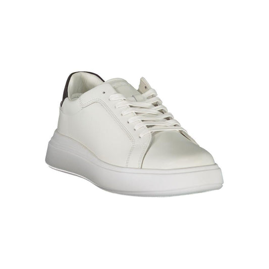 Calvin Klein Sleek White Contrast Lace-Up Sneakers 1728,67403481248,Calvin Klein,EU40/US7,EU44/US11,EU45/US12,Men,Men - Shoes,New with tags,Shoes,Sneakers - Men - Shoes,White Calvin Klein CA-26830-EU44/US11