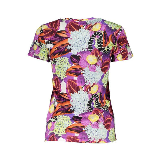 Cavalli Class Purple Cotton Tops & T-Shirt 1728,67403481248,Cavalli Class,Clothing,New with tags,Purple,Tops & T-Shirts - Women - Clothing,Women,Women - Clothing,XL,XS Cavalli Class CA-26748-XS