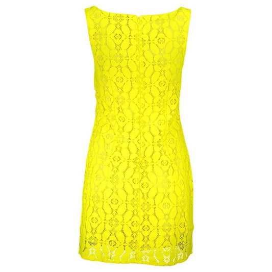 Desigual Yellow Polyester Women Sleeveless Dress 1728,67403481248,Clothing,Desigual,Dresses - Women - Clothing,L,M,New with tags,Women,Women - Clothing,XL,Yellow Desigual DE-18729-M