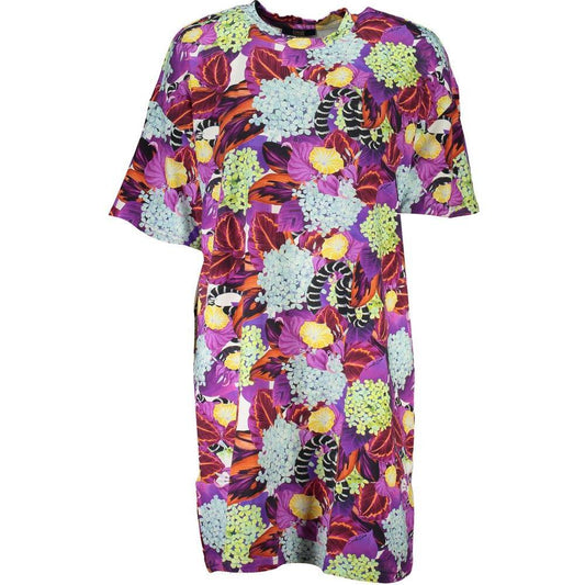 Cavalli Class Purple Cotton Dress 1728,67403481248,Cavalli Class,Clothing,Dresses - Women - Clothing,M,New with tags,Purple,S,Women,Women - Clothing,XS,XXL Cavalli Class CA-26823-XS