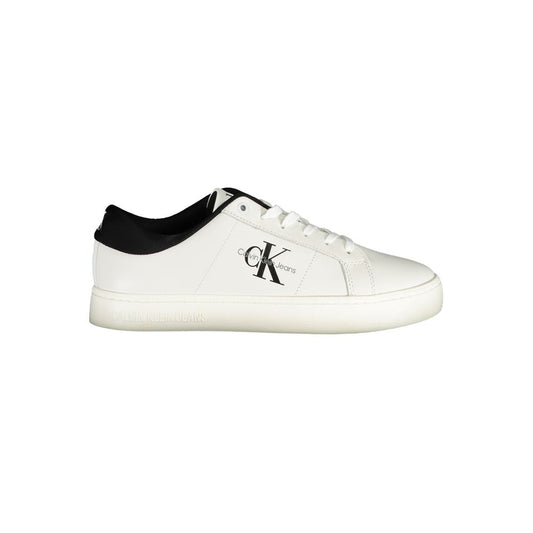 Calvin Klein White Polyester Sneaker 1728,67403481248,Calvin Klein,EU40/US7,EU41/US8,EU42/US9,EU43/US10,EU44/US11,EU45/US12,EU46,Men,Men - Shoes,New with tags,Shoes,Sneakers - Men - Shoes,White Calvin Klein CA-25087-EU40/US7