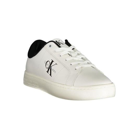 Calvin Klein White Polyester Sneaker 1728,67403481248,Calvin Klein,EU40/US7,EU41/US8,EU42/US9,EU43/US10,EU44/US11,EU45/US12,EU46,Men,Men - Shoes,New with tags,Shoes,Sneakers - Men - Shoes,White Calvin Klein CA-25087-EU40/US7