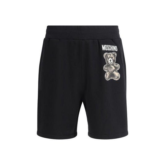 Moschino Logo Sweatpants Shorts 1728,72470364320,Black,Clothing,IT48 | M,IT50 | L,Men,Men - Clothing,Moschino,New with tags,Shorts - Men - Clothing Moschino MO-251ZZV034602281555-IT48 | M