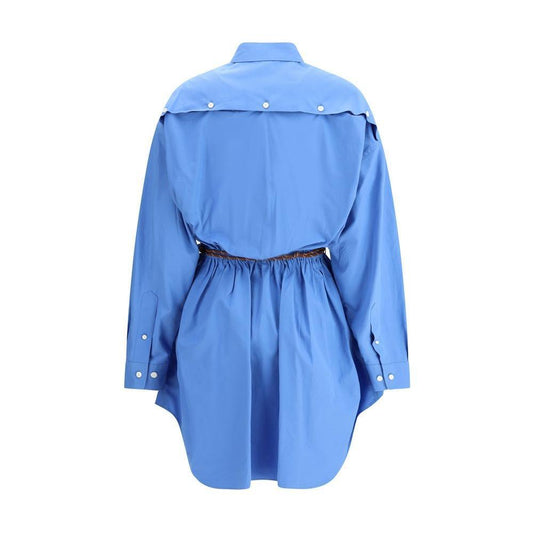 Miu Miu Chemisier Dress 1728,72470364320,Blue,Clothing,Dresses - Women - Clothing,IT38 | S,IT40 | M,Miu Miu,New with tags,Women,Women - Clothing Miu Miu MI-MF5871SOOO10RGF0237-IT38 | S