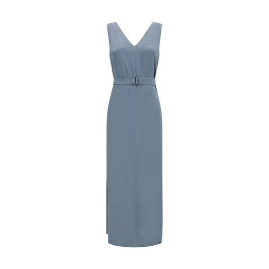 Brunello Cucinelli Sleevless Long Dress 1728,72470364320,Brunello Cucinelli,Clothing,Dresses - Women - Clothing,L,Light Blue,New with tags,S,Women,Women - Clothing,XL,XXL Brunello Cucinelli BR-M0H38A5331C2873-L