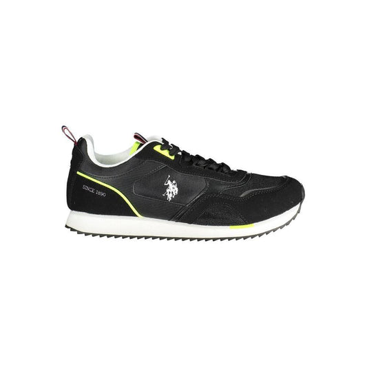 U.S. POLO ASSN. Black Polyester Sneaker