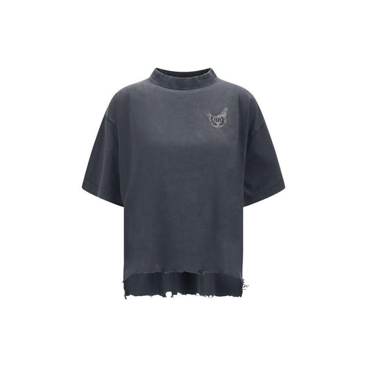 Balenciaga Cropped T-Shirt 1,1728,2,72470364320,Balenciaga,Clothing,Gray,New with tags,Tops & T-Shirts - Women - Clothing,Women,Women - Clothing Balenciaga BA-783399TSVD51041-2