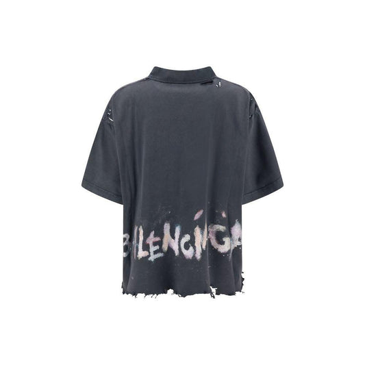 Balenciaga Cropped T-Shirt 1,1728,2,72470364320,Balenciaga,Clothing,Gray,New with tags,Tops & T-Shirts - Women - Clothing,Women,Women - Clothing Balenciaga BA-783399TSVD51041-2