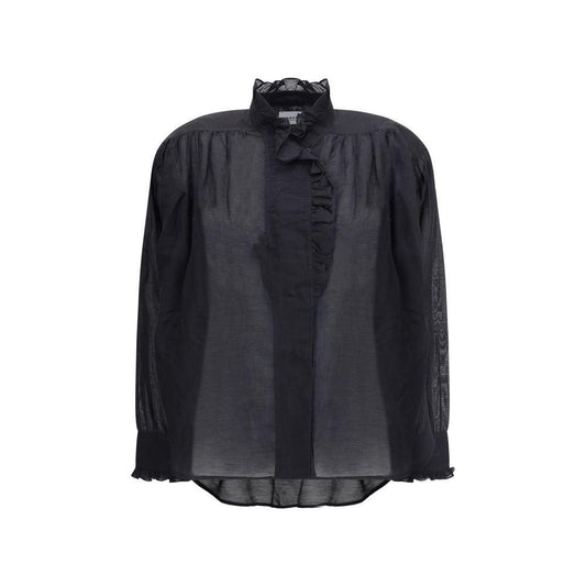Marant Etoile Pamias Blouse 1728,72470364320,Black,Clothing,IT36 | XS,IT38 | S,Marant Etoile,New with tags,Shirts - Women - Clothing,Women,Women - Clothing Marant Etoile MA-HT0001FCB3J04E01BK-IT36 | XS
