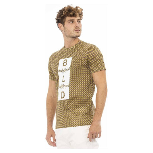 Baldinini Trend Yellow Cotton Men T-Shirt 1728,67345744032,Baldinini Trend,M,Men,New with tags,T-Shirts - Men - Clothing,Yellow Baldinini Trend BA-23705-M