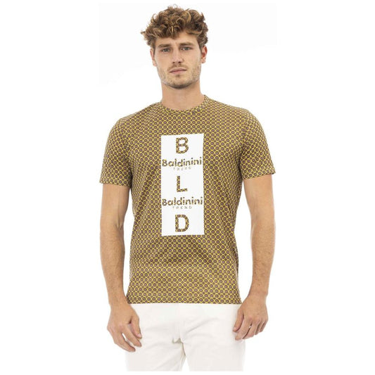 Baldinini Trend Yellow Cotton Men T-Shirt 1728,67345744032,Baldinini Trend,M,Men,New with tags,T-Shirts - Men - Clothing,Yellow Baldinini Trend BA-23705-M