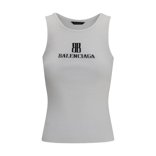 Balenciaga Logoed Top 1728,72470364320,Balenciaga,Clothing,L,M,New with tags,S,White,Women,Women - Clothing Balenciaga BA-835500T52319040-L