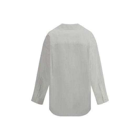 Blumarine Shirt with strassed logo 1728,72470364320,Blumarine,Clothing,IT38 | S,IT40 | M,New with tags,Shirts - Women - Clothing,White,Women,Women - Clothing Blumarine BL-P522C335AN0100-IT38 | S