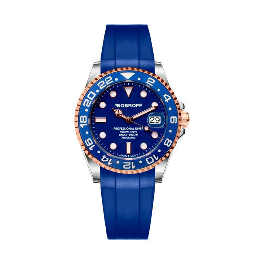Bobroff Black Rubber Watch 1728,Black,Bobroff,New with tags,Unisex,Unisex Watches - Watches Bobroff BOBF0006CAAC