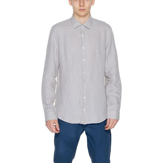 Calvin Klein Beige Linen Shirt 1728,39,42,44,71956299936,Beige,Calvin Klein,Clothing,Men,Men - Clothing,New with tags,Shirts - Men - Clothing Calvin Klein CA-13226100127-39